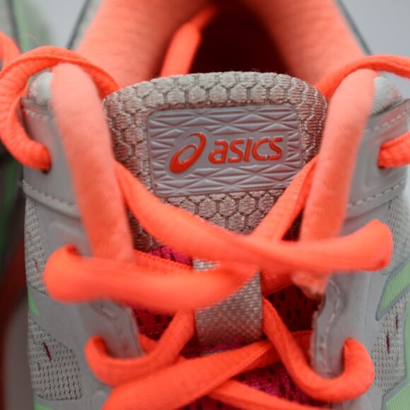 Asics Gel-Kayano 22 Women's Size 7.5 Running Shoes Orange Gray Green - Picture 4 of 12